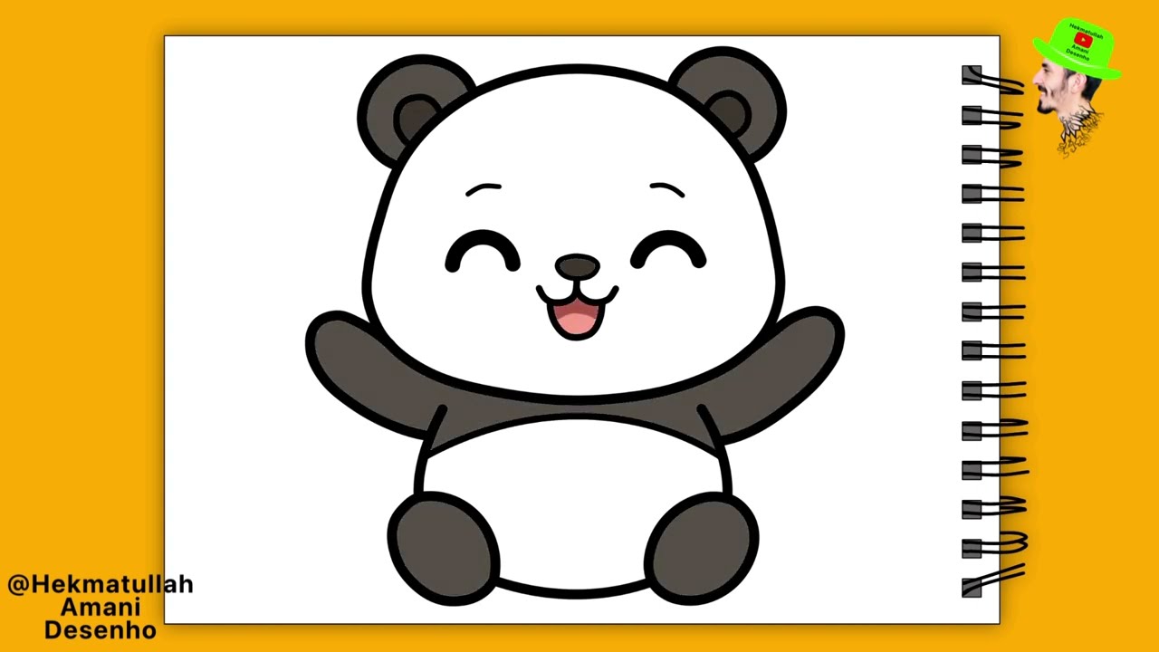 Giant Panda - Como desenhar | On The Beach ( Official drawing video )