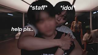 just another day in the life of a kpop staff