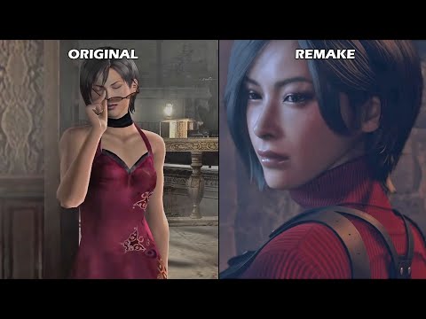 Leon Meets Ada in Resident Evil 4 Remake Vs Original (RE4 2005 vs 2023)