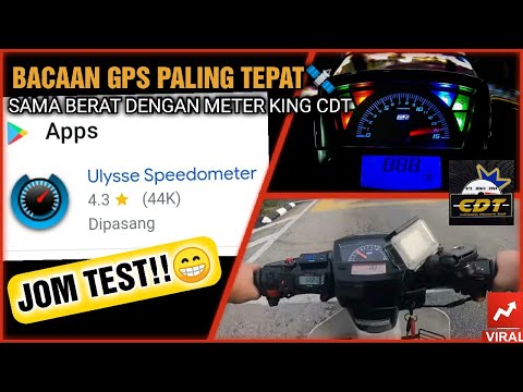 POMEN POWER KATA NAK TENGOK KELAJUAN SEBENAR MOTOR KENA IKUT GPS APLIKASI NI | OK KING CDT TRY