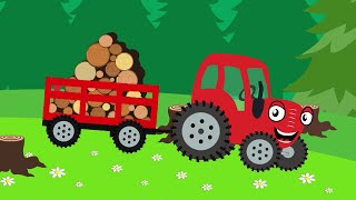 Тыр Тыр ТракТЫРишкА может всё! Красный трактор едет по полям. Песенки для детей.