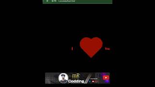 How to make heart animation in html | Heart shape in html css | Heart animation html css #css #html