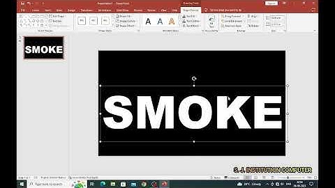 Creating Stunning Smoke Effects in MS PowerPoint || S.J. INSTITUTION COMPUTER