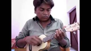 Video thumbnail of "Ukulele cover Mera mann kehne laga"