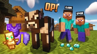 Minecraft But Cows Drop OP ITEMS...