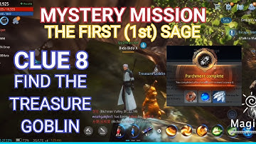 THE FIRST (1ST) SAGE | CLUE 8 FIND THE TREASURE GOBLIN | MYSTERY MISSION | MIR4 TUTORIAL (TAGALOG)