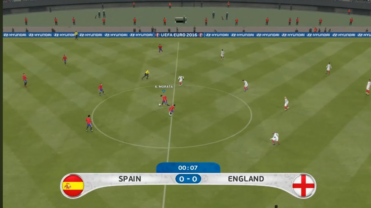 Spain Vs England Euro Final 2024 [Pes 2016]