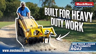 Upgrade your mini skid steer with the 42” Skeleton Grapple Attachment!