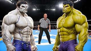 WHITE HULK vs YELLOW HULK - EPIC BATTLE
