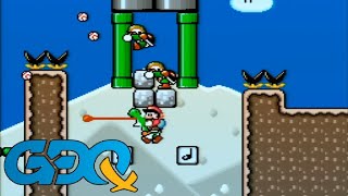 TASBOT plays Kaizo Mario World 3 - GDQx2018