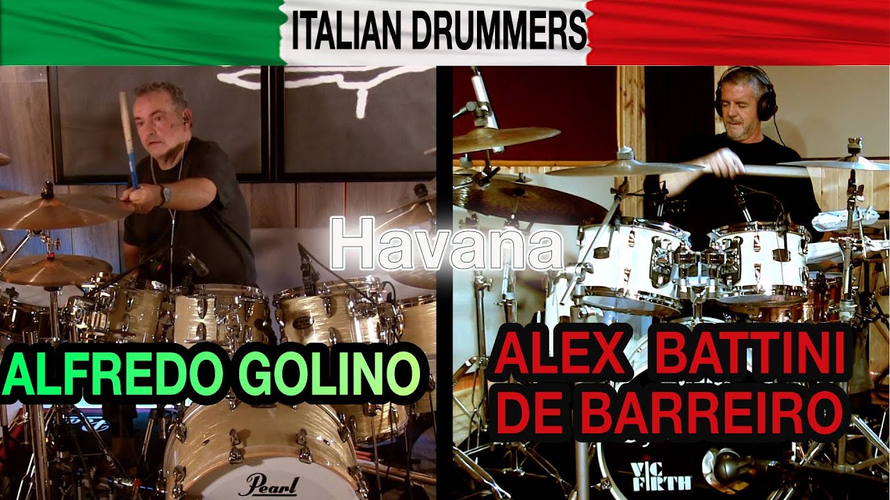 Battini & Golino Play Along "Havana" - Italian Drummers