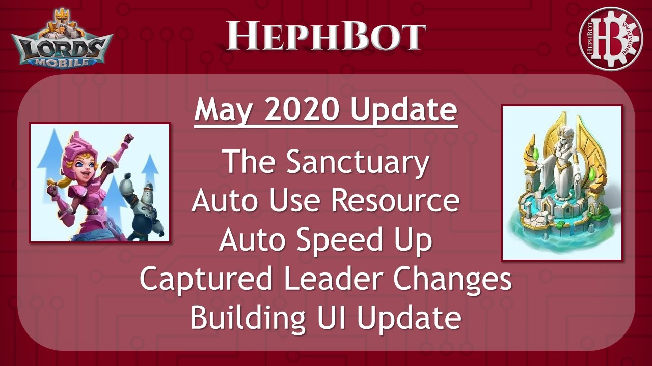 HephBot Lords Update Sanctuary YouTube