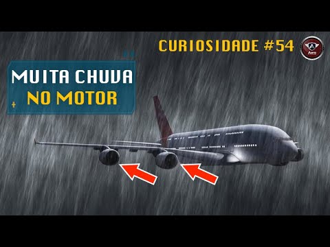 Vídeo: A chuva afeta os motores a jato?