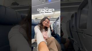 Red Eye Flight with Twin Toddlers PART 2 ✈️ #travelingwithkids #twinmom #travelvlog #twintoddlers
