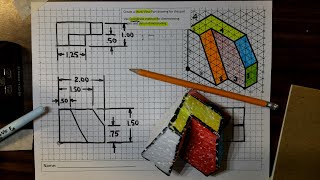 Multiview Sketching and Dimensioning Practice Demonstration
