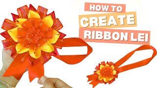 How to make an Amazing Graduation Garland in Just Minutes!  Ribbon Lei DIY