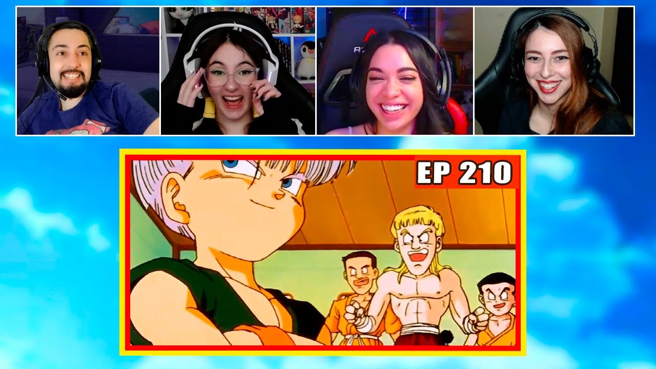 A luta de Trunks no Torneio | 4 Pessoas Reagindo | Dragon Ball Z - EP 210