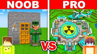 POLICE vs MILITARY BUNKER Build Challenge in Minecraft! screenshot 3
