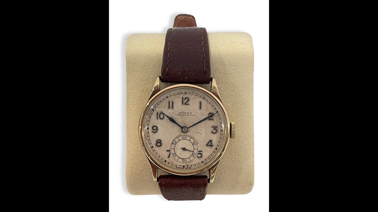 Rolex Chronometer "Northern Goldsmiths" – 1939 Vintage 9K Gold Manual-Wind Watch