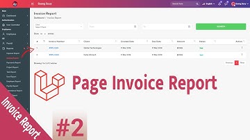 Create page invoice reports in HR Laravel 8 | System Management