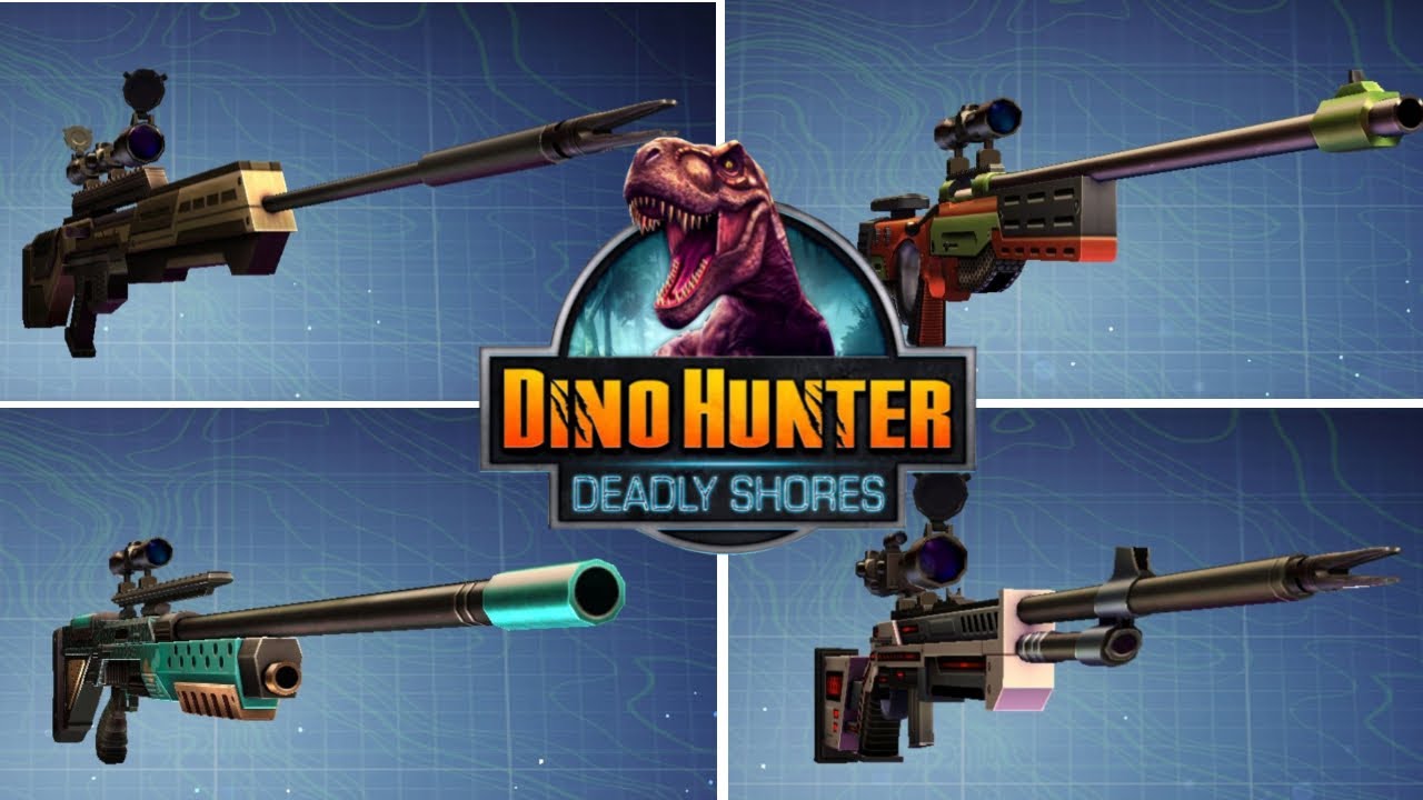 DINO HUNTER: DEADLY SHORES - All Rifle weapons (Region 1- 26)