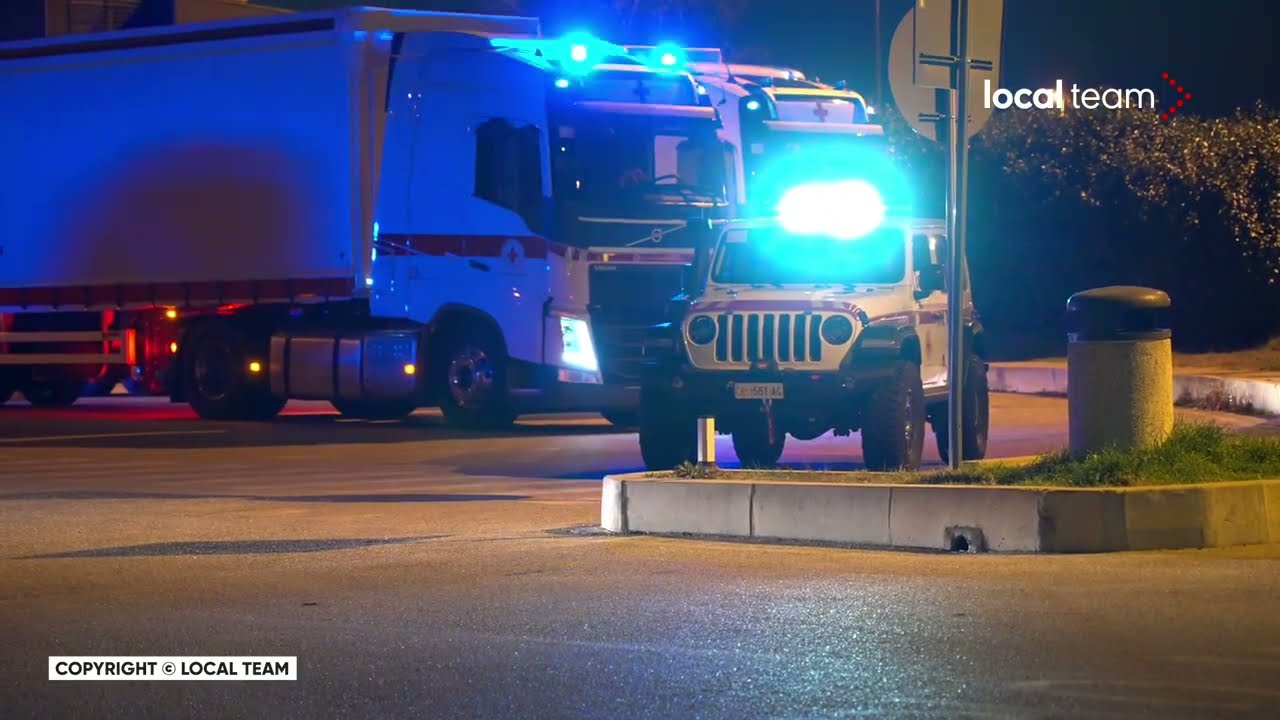 Mezzi CRI verso Ucraina: trasporto aiuti umanitari