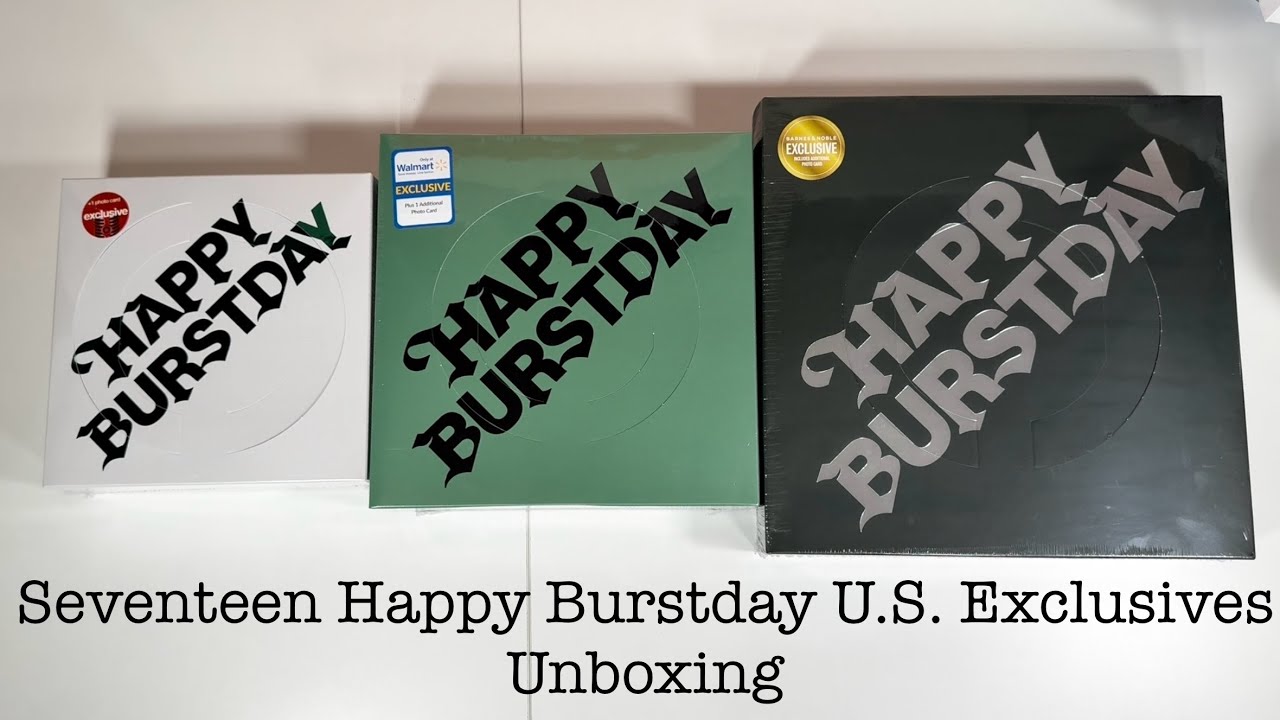 seventeen burstday(専用) Unboxing: Seventeen Happy Burstday [Target, Walmart, Barnes