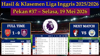Hasil Liga Inggris Tadi Malam - Arsenal vs Burnley - EPL 2025/2026 Pekan 37