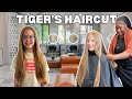 Our daughter tiger decides to dramatically transform her hair