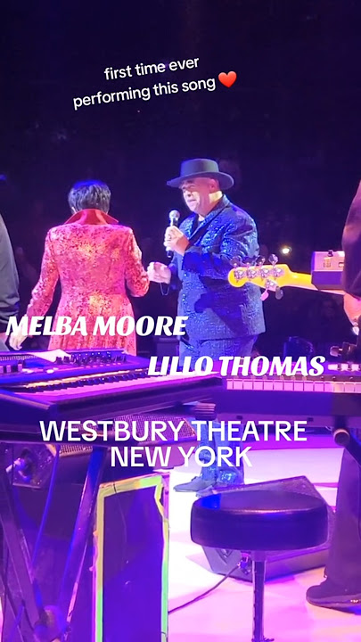 Melba Moore & Lillo Thomas performing 'Cant take half all of you' live in New York. #melbamoore