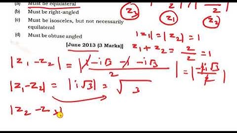 Complex analysis/If z1 &z2 are distinct complex numbers such that |z1|=|z2|=1 and z1+z2=1 then?