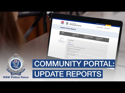 Community Portal: Update Reports - NSW Police Force