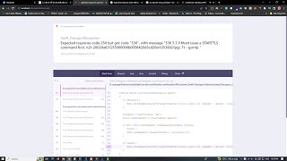 Laravel expected response code 25  but got code 530