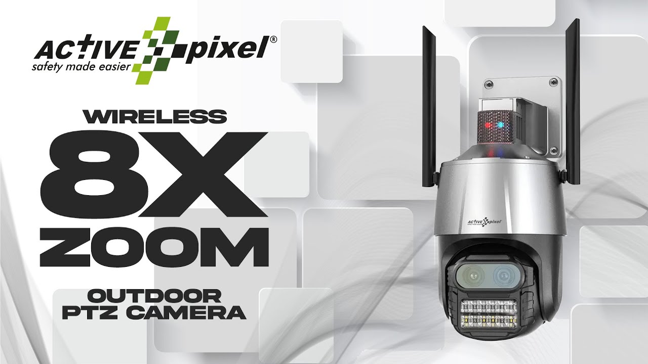 active pixel | wifi | dual lens | 4mp+4mp=8mp | 4k 8x zoom ptz camera ...
