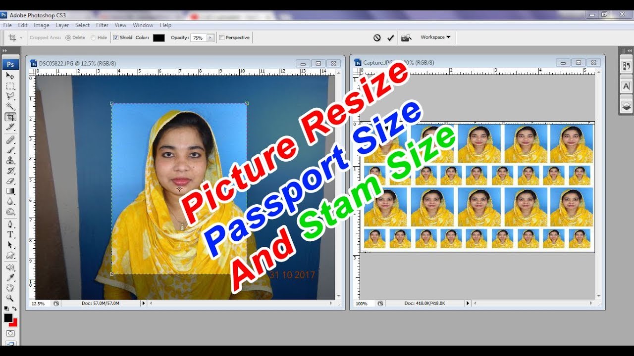 How to Picture Resize in Photoshop I Photoshop Tutorial - YouTube