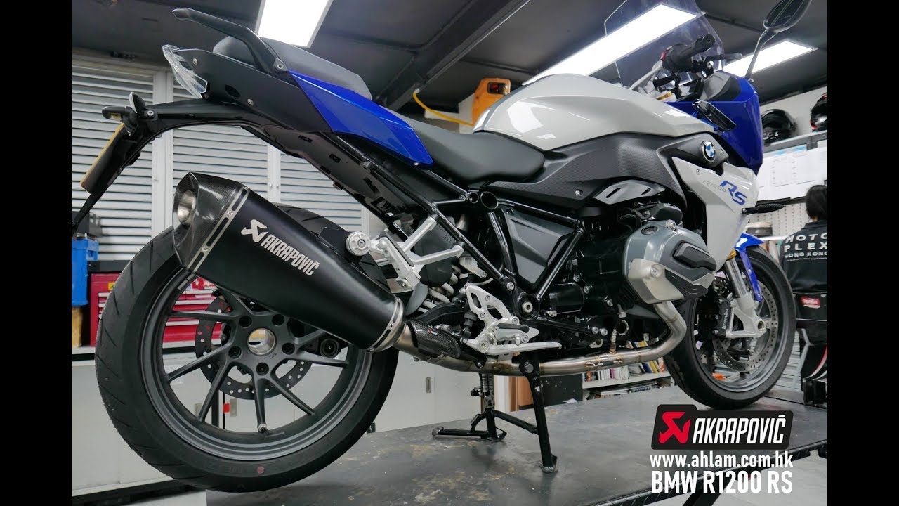 Akrapovic R1200RS slip on + Header by www.ahlam.com.hk - YouTube