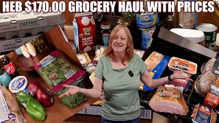 This Time It's an HEB Grocery Haul with Prices $170.00