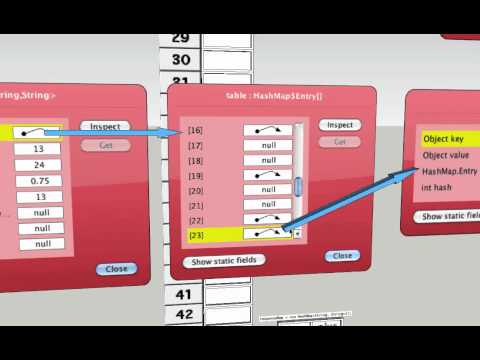 Using BlueJ's Inspect Option to Explore HashMaps