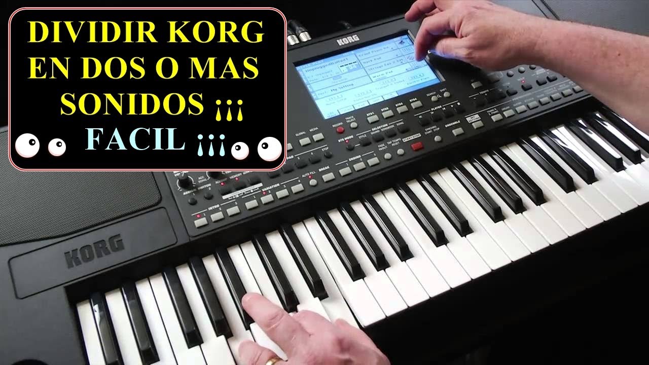 Como dividir Korg Pa 600 en dos o mas sonidos, BIEN EXPLICADO