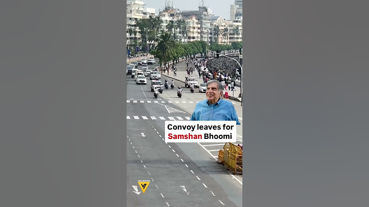 Ratan Tata Convoy Leaves For Samshan Bhoomi #ratantata