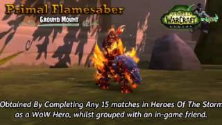 New World of Warcraft Mount | Primal Flamesaber | Predergast Plays