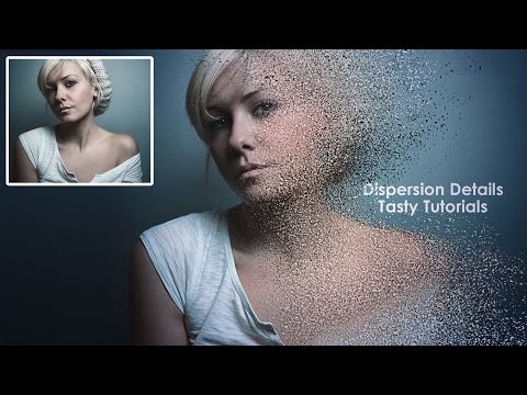 Photoshop Tutorial | Dispersion Effect Phoshop Actions  | Tasty Tutorials