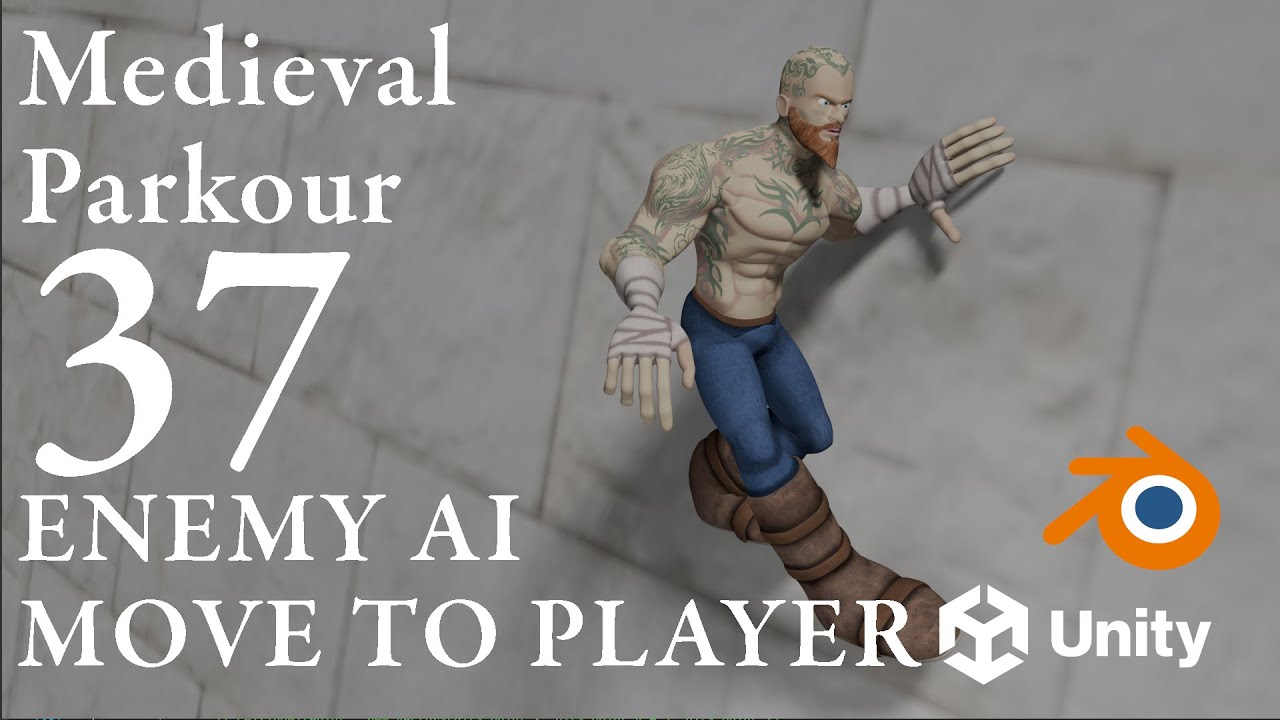 Medieval Parkour - Game Development - 37 - Enemy AI - Skeleton - Move To Player - Unity