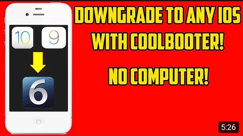 How to downgrade any 32 bit iPhone, iPad