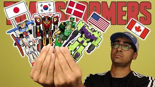 Transforming Figures From Other Countries | #transformers Transforming Toys Extravaganza