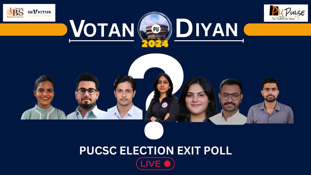 PUCSC ELECTIONS LIVE EXIT POLLS 2024 #votanpudiyan #panjabuniversity