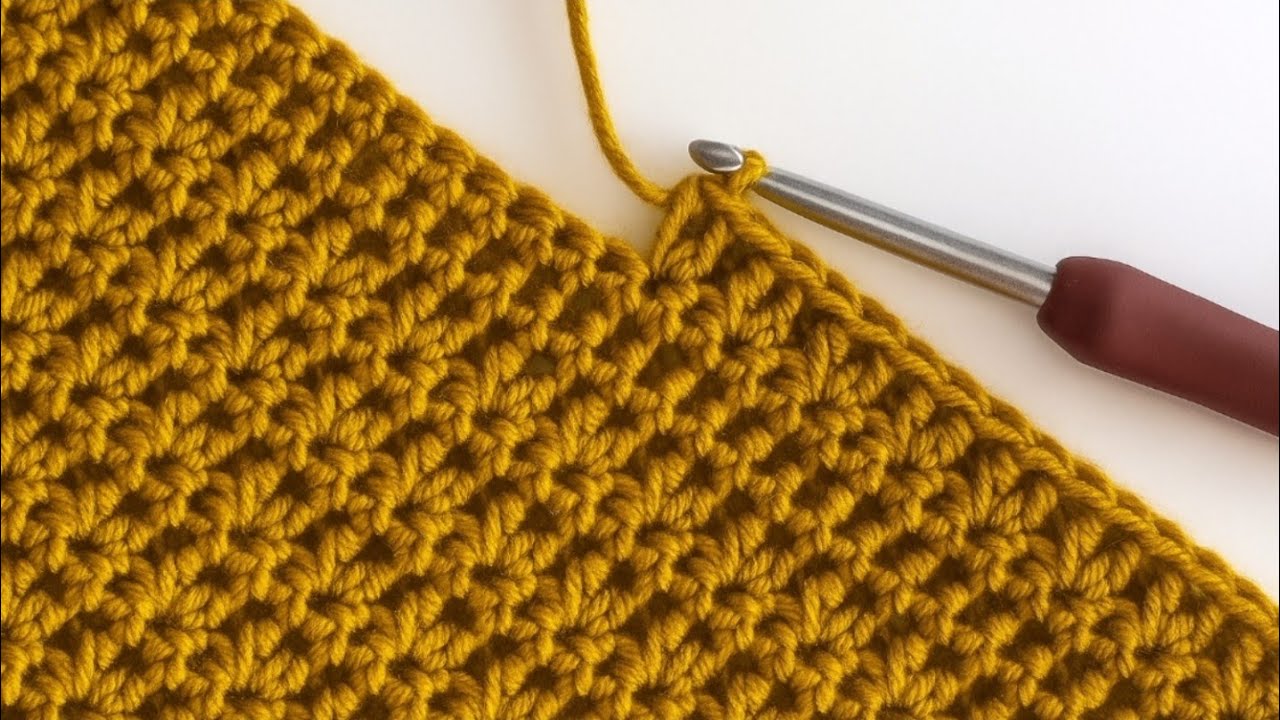 "Lazy" Star Stitch, Beginner Friendly Crochet Baby Blanket Stitch