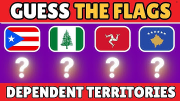 GUESS 50 DEPENDENT TERRITORIES FLAGS | GUESS THE FLAGS HARD LEVEL #flag #quiz