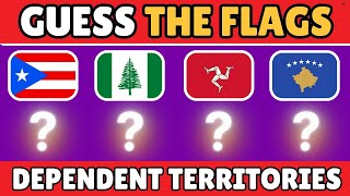 GUESS 50 DEPENDENT TERRITORIES FLAGS | GUESS THE FLAGS HARD LEVEL #flag #quiz