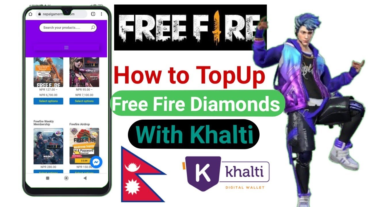 free fire top up nepal app